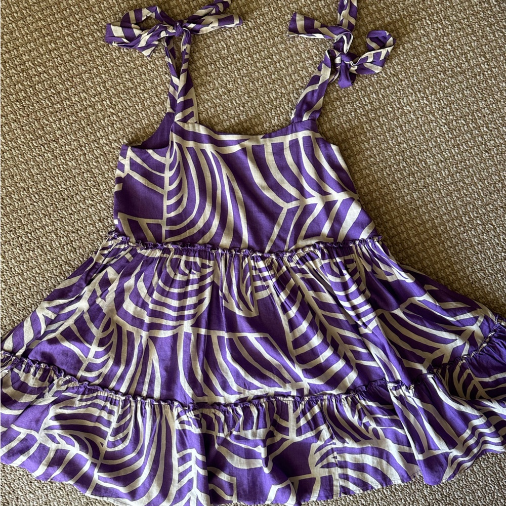 Mister Zimi purple and white shirt dress size US 6